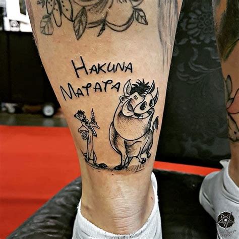 Hakuna Matata Tattoo Ideas Celebrating a Life。